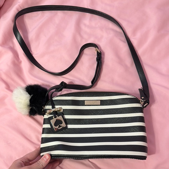 kate spade Handbags - Kate Spade Black and White Nautical Crossbody Bag